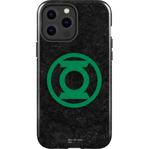 DC Comics Green Lantern Logo Black Background iPhone 14 Pro Max Impact Case