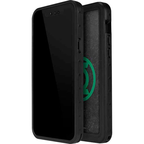 DC Comics Green Lantern Logo Black Background iPhone 14 Pro Max Waterproof Case