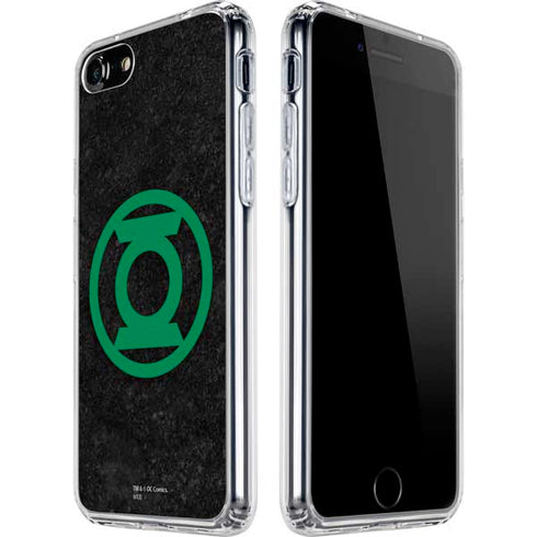 DC Comics Green Lantern Logo Black Background iPhone SE (2nd & 3rd Gen) Clear Case