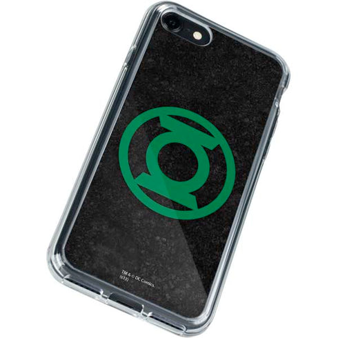 DC Comics Green Lantern Logo Black Background iPhone SE (2nd & 3rd Gen) Clear Case