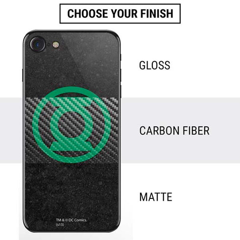 DC Comics Green Lantern Logo Black Background iPhone SE (2nd & 3rd Gen) Skin