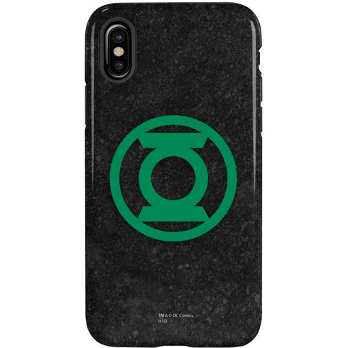 DC Comics Green Lantern Logo Black Background iPhone X Pro Case