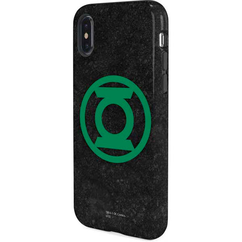 DC Comics Green Lantern Logo Black Background iPhone X Pro Case
