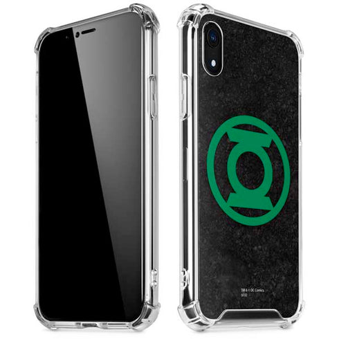 DC Comics Green Lantern Logo Black Background iPhone XR Clear Case