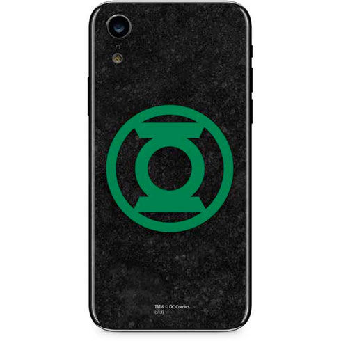 DC Comics Green Lantern Logo Black Background iPhone XR Skin