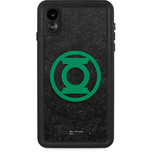 DC Comics Green Lantern Logo Black Background iPhone XR Waterproof Case