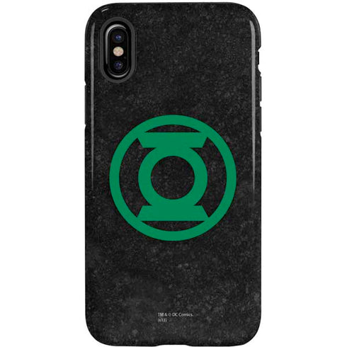 DC Comics Green Lantern Logo Black Background iPhone XS Pro Case