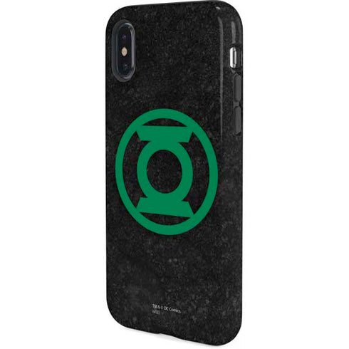 DC Comics Green Lantern Logo Black Background iPhone XS Pro Case