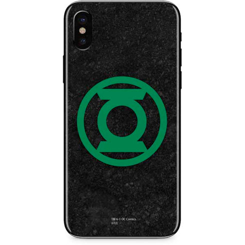 DC Comics Green Lantern Logo Black Background iPhone XS Skin