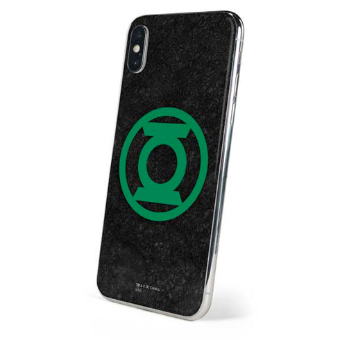 DC Comics Green Lantern Logo Black Background iPhone XS Skin