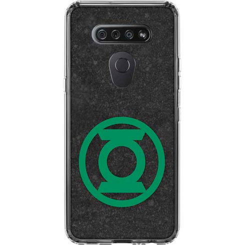 DC Comics Green Lantern Logo Black Background LG K51/Q51 Clear Case