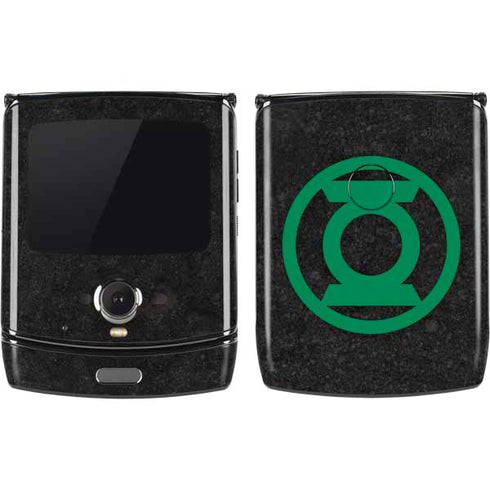DC Comics Green Lantern Logo Black Background Motorola RAZR Skin