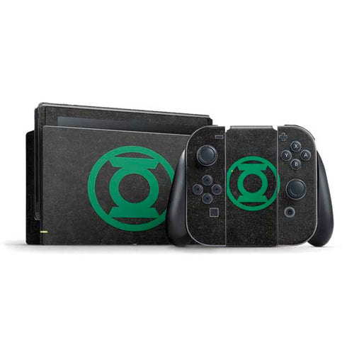 DC Comics Green Lantern Logo Black Background Nintendo Switch Bundle Skin