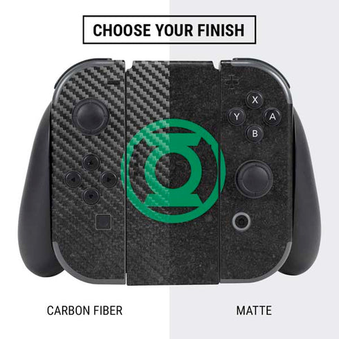 DC Comics Green Lantern Logo Black Background Nintendo Switch Bundle Skin