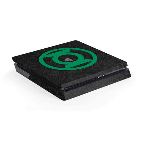 DC Comics Green Lantern Logo Black Background PS4 Slim Skin