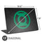 DC Comics Green Lantern Logo Black Background Universal Laptop 13in (10.6 x 7.6in) Skin