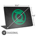 DC Comics Green Lantern Logo Black Background Universal Laptop 13in (10.6 x 7.6in) Skin