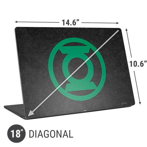 DC Comics Green Lantern Logo Black Background Universal Laptop 18in (14.6 x 10.6in) Skin