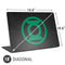 DC Comics Green Lantern Logo Black Background Universal Laptop 18in (14.6 x 10.6in) Skin