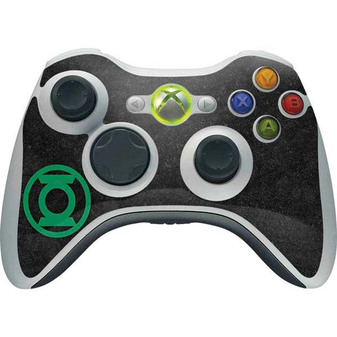DC Comics Green Lantern Logo Black Background Xbox 360 Wireless Controller Skin