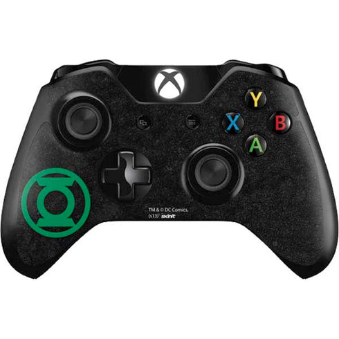 DC Comics Green Lantern Logo Black Background Xbox One Controller Skin