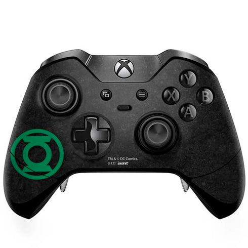DC Comics Green Lantern Logo Black Background Xbox One Elite Controller Skin