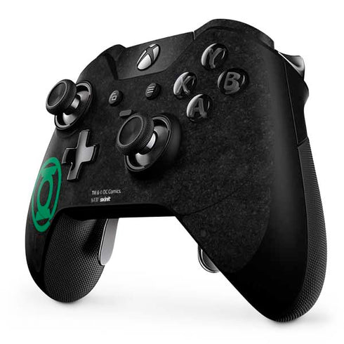DC Comics Green Lantern Logo Black Background Xbox One Elite Controller Skin