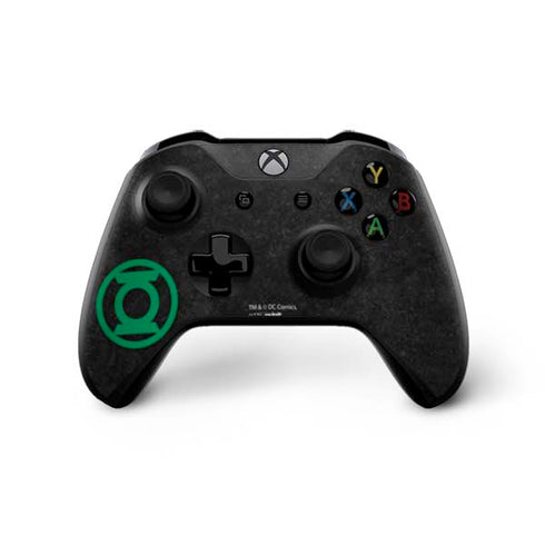 DC Comics Green Lantern Logo Black Background Xbox One X Controller Skin