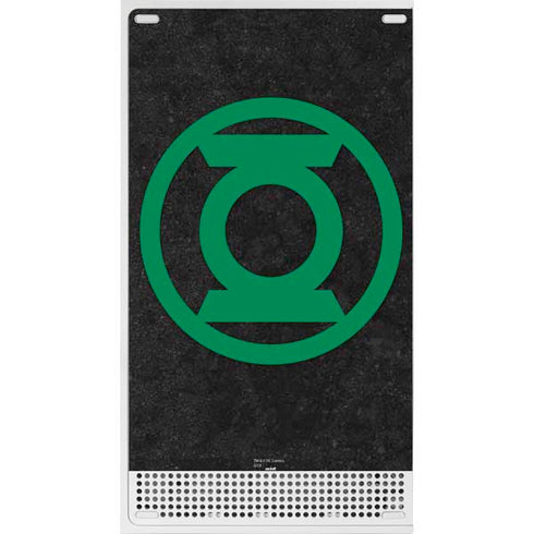 DC Comics Green Lantern Logo Black Background Xbox Series S Console Skin
