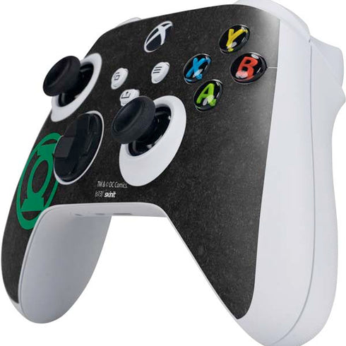 DC Comics Green Lantern Logo Black Background Xbox Series S Controller Skin