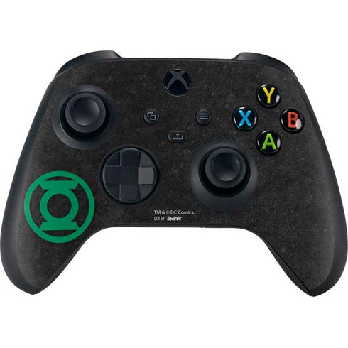 DC Comics Green Lantern Logo Black Background Xbox Series X Controller Skin
