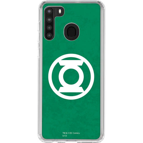 DC Comics Green Lantern Original Logo Galaxy A21 Clear Case