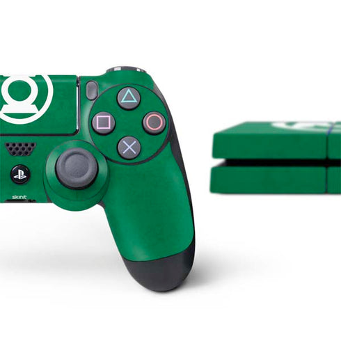 DC Comics Green Lantern Original Logo PS4 Console and Controller Bundle Skin
