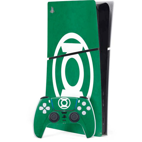 DC Comics Green Lantern Original Logo PS5 Slim Digital Edition Console Skin