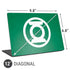 DC Comics Green Lantern Original Logo Universal Laptop 12in (9.8 x 6.8in) Skin