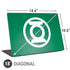 DC Comics Green Lantern Original Logo Universal Laptop 18in (14.6 x 10.6in) Skin