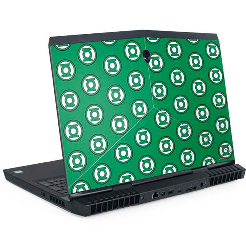 DC Comics Green Lantern Logo Pattern Dell Alienware Skin
