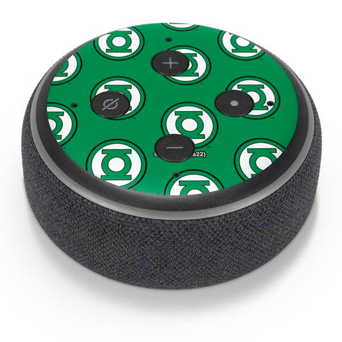 DC Comics Green Lantern Logo Pattern Amazon Echo Dot Skin