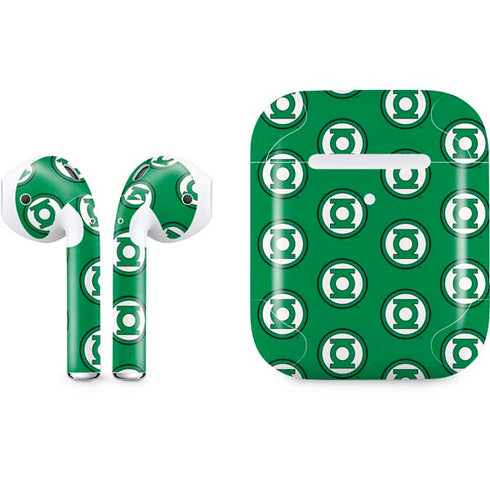 DC Comics Green Lantern Logo Pattern Apple AirPods 2 Skin