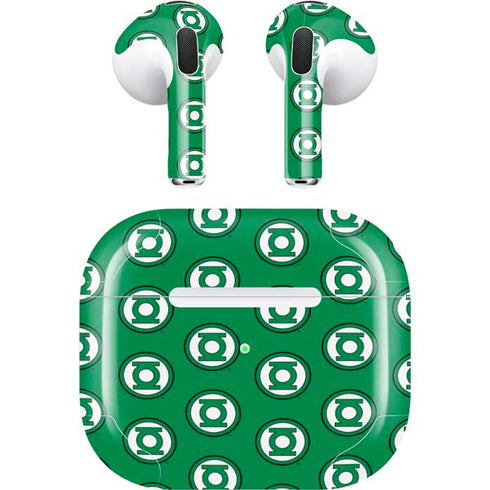 DC Comics Green Lantern Logo Pattern Apple AirPods (3rd Gen 2021) Skin