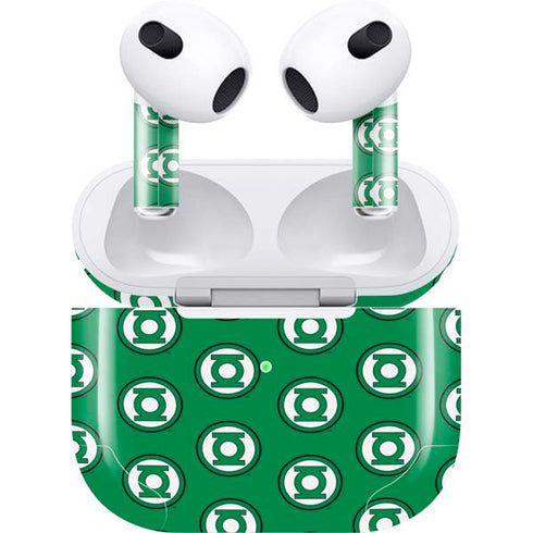 DC Comics Green Lantern Logo Pattern Apple AirPods (3rd Gen 2021) Skin