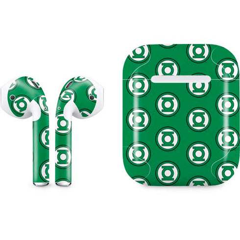 DC Comics Green Lantern Logo Pattern Apple AirPods Skin