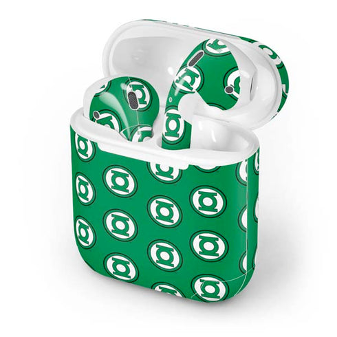 DC Comics Green Lantern Logo Pattern Apple AirPods Skin