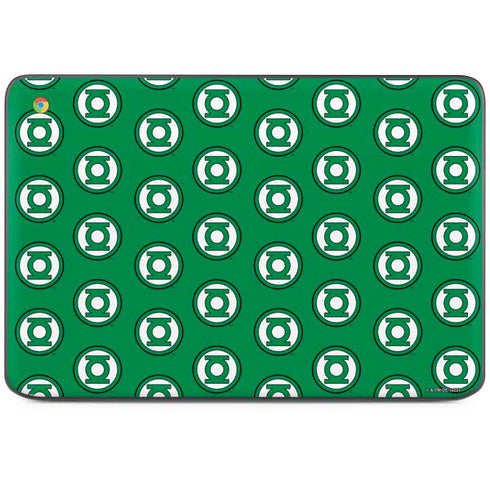 DC Comics Green Lantern Logo Pattern HP Chromebook Skin