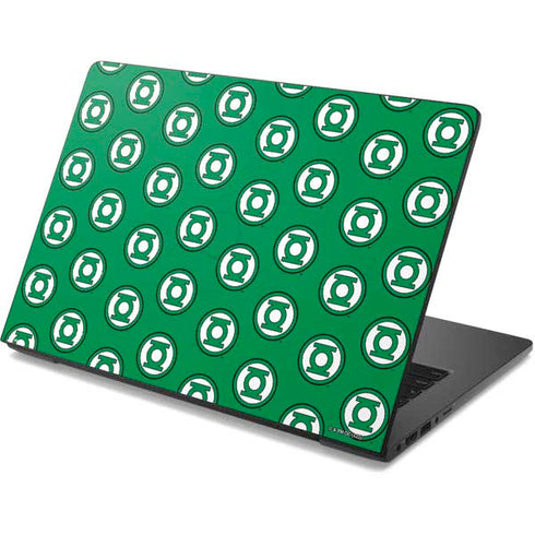 DC Comics Green Lantern Logo Pattern Dell Chromebook Skin