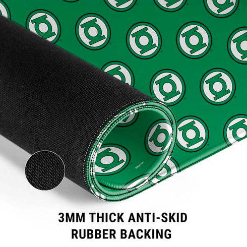 DC Comics Green Lantern Logo Pattern Gaming Mouse Pad
