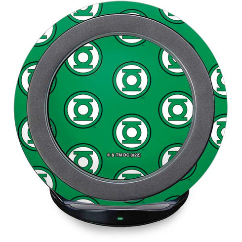 DC Comics Green Lantern Logo Pattern Fast Charge Wireless Charging Stand Skin