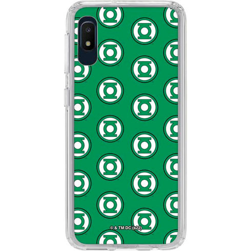 DC Comics Green Lantern Logo Pattern Galaxy A10e Clear Case