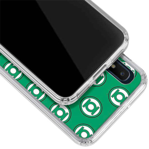 DC Comics Green Lantern Logo Pattern Galaxy A10e Clear Case