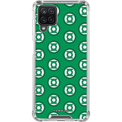 DC Comics Green Lantern Logo Pattern Galaxy A12 Clear Case